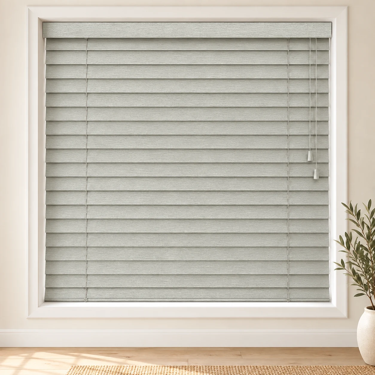 Silver 01 shown as a full blind in a neutral room