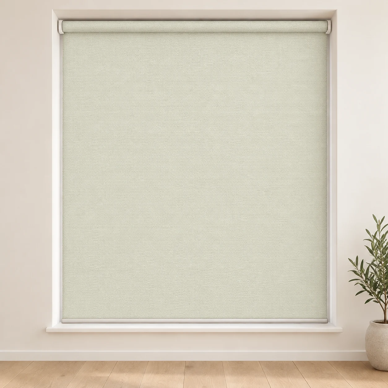 New Sheen Blockout Spirit shown as a full blind in a neutral room
