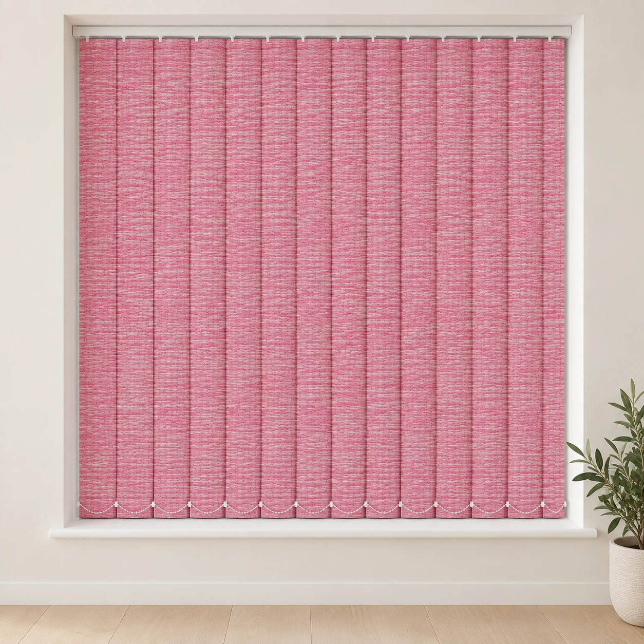Mexico Pink Panther shown as a full blind in a neutral room